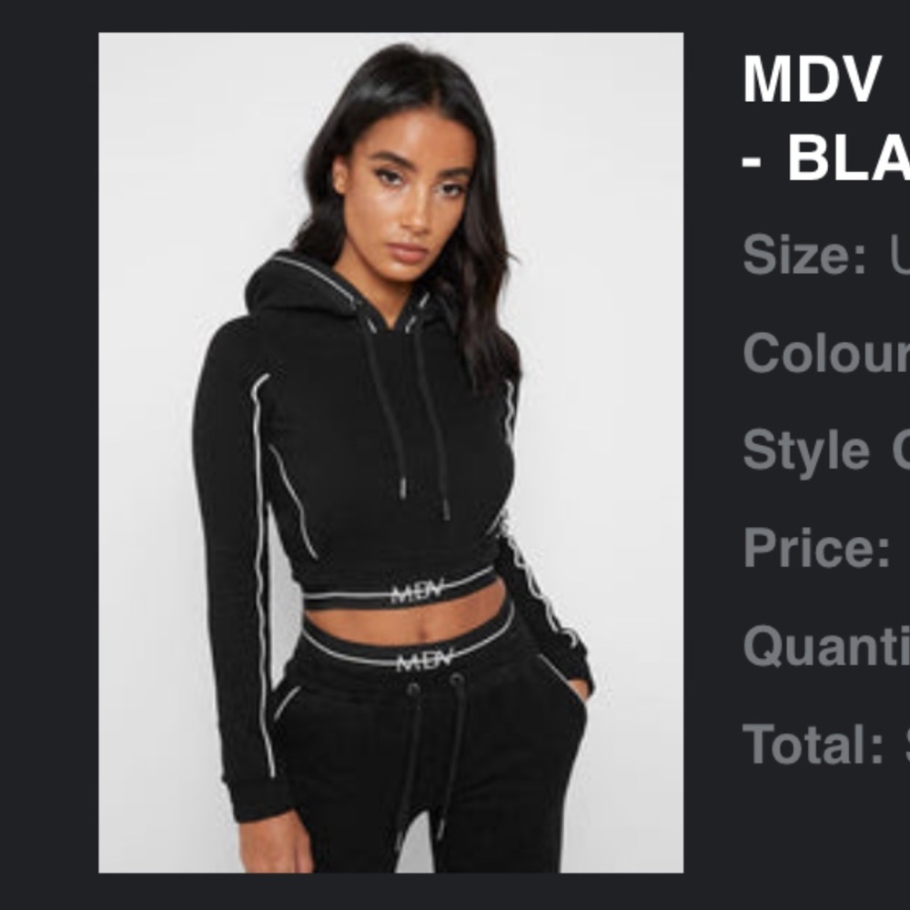 Manière De Voir cropped hoodie